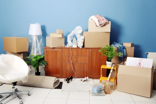 Removal team helping with a home move in Morden