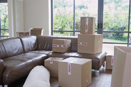 House moving team transporting items between nearby Morden homes